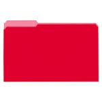 Universal Interior File Folders, 1/3 Cut Top Tab, Legal, Red, 100/Box (UNV15303)