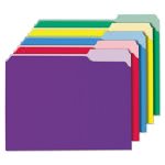 Universal Recycled Interior File Folders, Letter, 100 Folders (UNV12306)