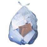 60 Gallon Clear Garbage Bags, 38x58, 1.5 mil, 100 Bags (HERH7658SC)