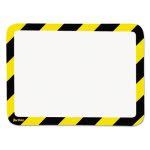 Magneto Safety Frame Display Pocket w/Magnet Back, Yellow/Black (P194944)