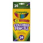 Crayola Long Barrel Colored Pencils, 24 Assorted Colors (CYO684024)