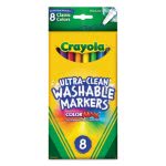 Crayola Washable Markers, Fine Point, Classic Colors, 8/Pack (CYO587809)