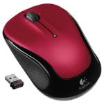 Logitech M325 Laser Wireless Mouse, Right/Left Hand, Red (LOG910002651)