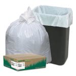 13 Gallon White Garbage Bags, 24x33, 0.85mil, 150 Bags (WBIRNW1K150V)