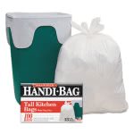13 Gallon White Garbage Bags, 24x28, 0.6mil, 100 Bags (WBIHAB6FK100)