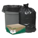 45 Gallon Black Garbage Bags, 40x46, 1.25mil, 100 Bags (WBIRNW4850)