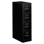 Hon 310 Series 4-Drawer Full-Suspen File Cabinet, 15w x 52h, Black (HON314PP)