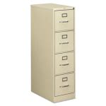 Hon 510 Series 4-Drawer File Cabinet, 15w x 52h, Putty (HON514PL)