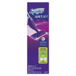 Swiffer WetJet Mop Starter Kit, 46" Handle, Silver/Purple (PGC92811KT)