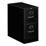 Hon 310 Series 2-Drawer Full-Suspension Cabinet, 26-1/2"D, Black (HON312PP)