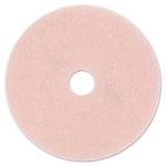 3M High-Speed Eraser Floor Burnishing Pad 3600, 27", Pink, 5 Pads (MMM25863)