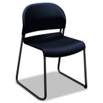 Hon GuestStacker Chair, Blue with Black Finish Legs, 4 Chairs (HON4031RET)
