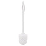 Rubbermaid Toilet Bowl Brush, Plastic, White, 1 Each (RCP631000WE)