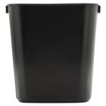 Rubbermaid 2955 Deskside Plastic 13 5/8 Quart Wastebasket, Black (RCP 2955 BLA)