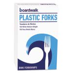 Boardwalk Full Length 6.125" Polystyrene Forks, White, 100 Forks (BWKFORKMWPSBX)