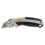 Stanley Utility Knife, Stainless Steel Retractable Blade, 3 Blades (BOS10788)