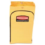 Rubbermaid 1966719 Zippered Vinyl Cleaning Cart Bag, Yellow (RCP1966719)