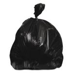 60 Gallon Black Trash Bags, 38x60, 17 mic, 200 Bags (HERZ7660XKR01)