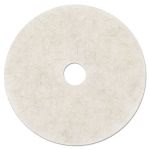 3M Natural Blend White 20" Floor Polishing Pad 3300, 5 Pads (MMM18210)