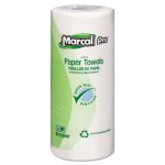 Marcal Perforated Kitchen Towels, White, 2-Ply, 30 Rolls (MRC06350)