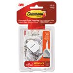Command Wire Hooks, 0.5-lb Capacity, White, 28 Hooks, 32 Strips (MMM17067MPES)