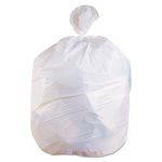 16 Gallon White Trash Bags, 24x32, 13mic, 500 Bags (HERH4832MW)