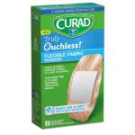 Curad Ouchless Flex Fabric Bandages, 1.65 x 4, 8/Box (MIICUR5003V1)