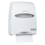 Kimberly Clark 09995 Sanitouch Hard Roll Towel Dispenser, White (KCC09995)