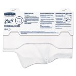 Scott 07410 Personal Seats Toilet Seat Covers, White, 3,000 Covers (KCC 07410)