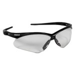 Jackson Safety V30 Nemesis Safety Glasses, Black Frame/Clear Lens (KCC25676)