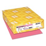 Neenah Exact Brights Paper, 20-lb, Bright Pink, 500 Sheets (WAU26741)