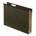 Pendaflex 2" Capacity Hanging Folders, Letter, Green, 25 Folders (PFX4152X2)