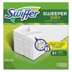 Swiffer Dry Refill Cloth, White, 10 2/5 x 8, 37/Box, 4 Box/Carton (PGC82822CT)