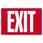 Cosco Glow-in-the-Dark Safety Sign, Exit, 12 x 8, Red (COS098052)