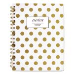 Cambridge Gold Dots Hardcover Notebook, 9 1/2 x 7, 80 Sheets (MEA59016)