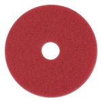 Boardwalk Red 13" Floor Buffing Pad, Synthetic Fiber, 5 Pads (BWK4013 RED)