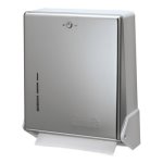 San Jamar True Fold Metal Front Cabinet Towel Dispenser, Chrome (SJMT1905XC)