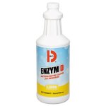 Big D Industries Enzym D Digester Liquid Deodorant, Lemon, 32oz, 12/Ctn (BGD500)