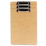 Universal Recycled Clipboard, Holds 8-1/2w x 14h, Brown, 3 Clipboards (UNV05563)