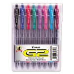 Pilot G2 Premium Retractable Gel Ink Pen, Assorted Ink, 1mm, 8/Pack (PIL31654)