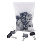 Universal Large Binder Clips, Steel Wire, Black/Silver, 36 Clips (UNV10220VP)