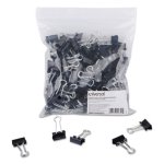 Small Steel Wire Binder Clips, 3/8" Capacity, 3/4" Wide, 144 Clips (UNV10200VP)
