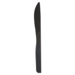 Eco-products 100% Recycled Cutlery, 6" Knife, Black, 1000 per Carton (ECOEPS111)