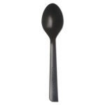 Eco-products 100% Recycled Content Cutlery, Spoon, 6", Blk, 1000/CT (ECOEPS113)