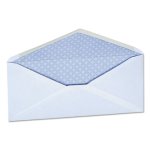 Universal Security Tinted #10 White Business Envelope, V-Flap, 500/Bx (UNV35202)