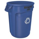 Rubbermaid Commercial 1792339 Glutton Recycling Station Blue 46-Gallon 2-Stream 