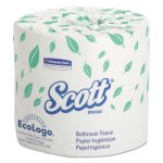 Scott Standard 1-Ply Toilet Paper, White, 80 Rolls (KCC 05102)