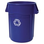 Rubbermaid Brute 44 Gallon Recycling Container, Blue (RCP264307BLU)