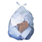 33 Gallon Clear Garbage Bags, 30x39, 0.65mil, 250 Bags (HERH6639HC)