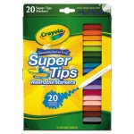 Crayola Super Tips Washable Markers, Assorted, 20 Markers (CYO588106)